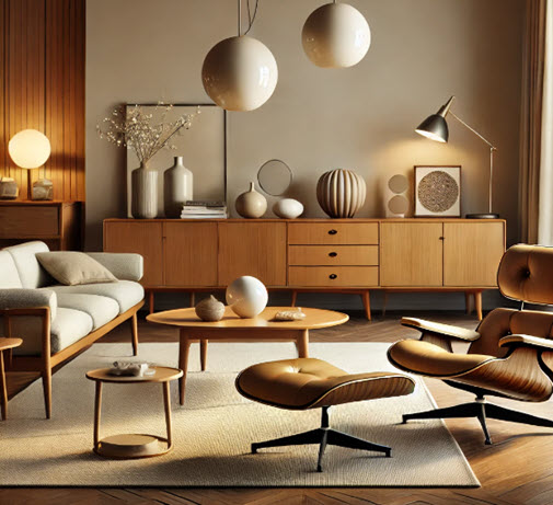 furniture from mid century